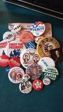 Vintage Political Buttons Kennedy Nixon Perot  picture