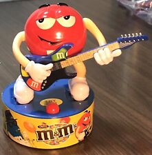 Red M&M's Rock Stars Guitar Player Musical Collectable Moves Plays New Batts VGC picture