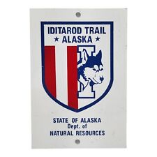 Iditarod Trail State Of  Alaska Sign Marker Vintage Dept Of Natural Resources  picture