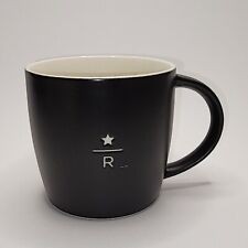 Starbucks Reserve 2011 Coffee Tea Mug Matte Black & White w/Etched R Star Logo picture