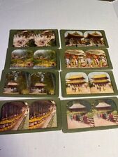 stereoscope cards, lot of 20, temples, Japan, festival , garden picture