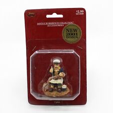 SANTA'S WORKBENCH Man with Fishing Net - 2001 Christmas Village Figure picture