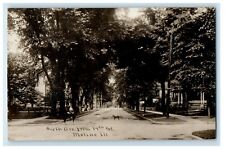 c1910's Sixth Ave. From 17th Street Dog Moline Illinois IL RPPC Photo Postcard picture