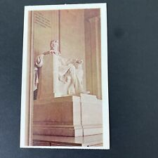 Lincoln Memorial Washington DC statue vintage unused vintage postcard picture