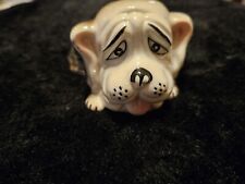 Ceramic Sad Faced Dog Figurine picture