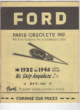 Original 1965 Ford Parts Obsolete Inc. Catalog CA 1932 - 48 Los Angeles Vintage picture
