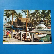 Typical Florida Waterway Postcard Chrome Divided picture