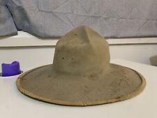 Spanish American War Montana Peak Officer Private Drab Campaign Hat (Pre M1911) picture
