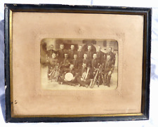 RARE 1887 Photo Frame Fanfare 12th Regiment RARE 1887 Photo of French Soldiers picture