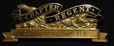VTG DAR DAUGHTERS OF THE AMERICAN REVOLUTION EX-CHAPTER REGENT PIN - CALDWELL GF picture