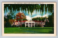 Orange VA-Virginia, Home of James Madison, Montpelier, Vintage Postcard picture