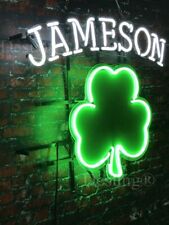 New Jameson Shamrock Clover Light Lamp Neon Sign 24