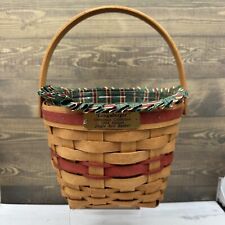 1994 Longaberger Christmas Jingle Bell Basket Liner and Protector picture
