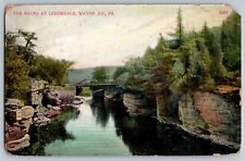 Wayne County, Pennsylvania - The Rocks at Ledgedale - Vintage Postcard - Posted picture