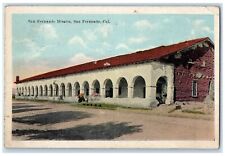 1925 San Fernando Mission Building Dirt Road San Fernando California CA Postcard picture
