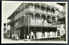 French Quarter. New Orleans Louisiana. Lacework In Iron Real Photo Postcard RPPC picture