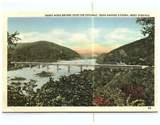 Harpers Ferry, WV - Sandy Hook Bridge over the Potomac West Virginia - Postcard picture