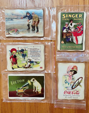 Complete set of 5 Vintage Postcard Size Advertisements for Refrigerator  picture
