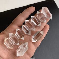 10pcs Natural clear quartz obelisk crystal double wand point healing 30-45mm picture