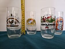 German Beer Glasses Lot of 4 .25L sized Various picture