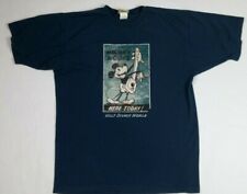 DISNEY Adult T-Shirt Sz L Blue Short Sleeve Vintage Walt Disney World picture