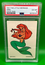 1991 Disney The Little Mermaid Ariel Stick Ems PSA Graded 6 - High Pop 2 ONLY picture