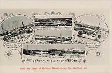 Vintage Postcard Mills & Yards of Guilford Manufacturing Co. Guilford Maine 1910 picture