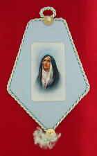 Vintage AGNUS DEI Wax Sacramental LAMB OF GOD Religious Catholic Devotional MARY picture
