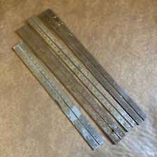 4x VINTAGE COMBINATION SQUARE REPLACEMENT METAL RULES INCLUDING STANLEY USA picture
