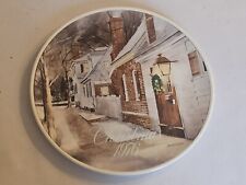 1976 Smuckers of Strawberry Lane Collector's Christmas Plate By David Coolidge picture