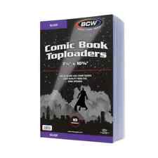 10 BCW Comic Book Toploaders (Silver Age) - Rigid 5mm Plastic Top load Holders picture