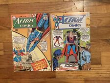 Lot Of 2 Vintage DC Comics Action Comics ~ #367 (1968) & #384 (1970) picture