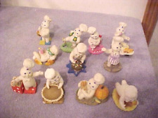 Set (11) Vintage Danbury Mint 1997 Pillsbury Doughboy Monthly Calendar Figurines picture