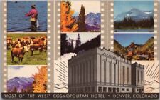 Denver, Colorado Postcard COSMOPOLITAN HOTEL 
