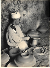 Pottery Maker in Algeria circa 1900 Photo North Africa picture
