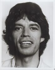 Mick Jagger 1980'ss studio portrait smiling 8x10 inch photo picture