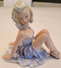 Vintage Fasold & Stauch Porcelain Sitting Dancer Figurine Figure Girl Germany picture