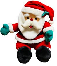 T.L. Toys Musical Santa Claus Plush Stuffed Animal VTG 1993 Christmas Jumbo XL picture