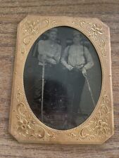 Vintage Tintype With Woodsmen Hikers picture