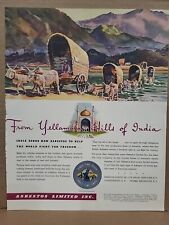 1942 Asbestos Limited, Inc Fortune WW2 Print Ad Q4 India Yellamalai Hills Cattle picture