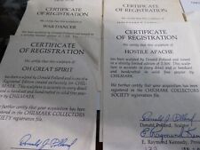Chilmark Pewter  certificate of authenticity, registrations, and extra paperwork picture