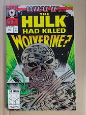 What If #50 The Hulk Had Killed Wolverine Silver Foil Cover Marvel 1993 VF/NM picture
