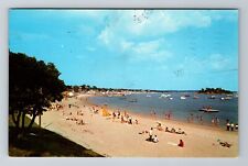 Onset Massachusetts, Onset Beach Scene, Antique Vintage c1986 Souvenir Postcard picture