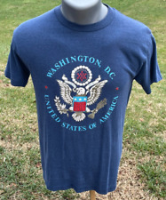 WASHINGTON D.C. Souvenir T-Shirt Vtg 80's Sz M Single Stitch 50/50 Sportswear 2 picture