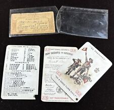 Antique 1916 Boy Scout BSA Brass Corner Rivet Membership Card Scranton PA picture