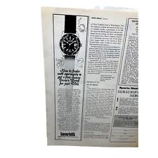 1972 Haverhills Swiss Divers Watch Vintage Print Ad 70s picture