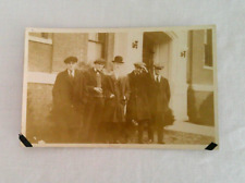 Vintage Unused RPPC of Group of Men Wearing Hats & Over Coats 1 Man Smoking Pipe picture