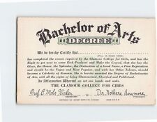 Postcard Bachelor of Arts Degree, The Glamour College For Girls picture