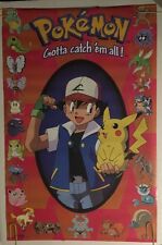 Pokémon Vintage Poster Got To Catch 'em All Pikachu Collage Trading Card Pin-up picture
