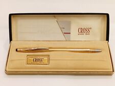 Vintage CROSS 1/20 14K Gold Filled Ballpoint Pen w/ Case and papers (BFP0157) picture